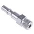 Staubli Stainless Steel Male Safety Quick Connect Coupling, G 1/4 Male Threaded