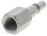 Staubli Stainless Steel Female Safety Quick Connect Coupling, G 1/4 Female Threaded