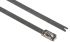 HellermannTyton Cable Tie, Roller Ball, 201mm x 4.6 mm, Metallic 316 Stainless Steel, Pk-100