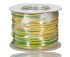 RS PRO Green/Yellow 1mm² Hook Up Wire, 18AWG, 16/0.2mm, 100m, PVC TI3 Insulation