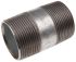 RS PRO Galvanised Malleable Iron Fitting Barrel Nipple, Male BSPT 1-1/2in to Male BSPT 1-1/2in