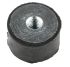 FIBET Anti-vibrationsbeslag, 3017DE08-60, 30mm, Cylindrisk, Forzinket stål/Naturgummi