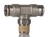 Norgren PNEUFIT 10 Series Straight Threaded Adaptor, R 1/4 Male to Push In 8 mm, Threaded-to-Tube Connection Style,