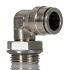 Norgren PNEUFIT 10 Series Straight Threaded Adaptor, G 1/2 Male to Push In 14 mm, Threaded-to-Tube Connection Style,