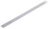 MikronTec 200mm Stainless Steel Metric Ruler, With UKAS Calibration