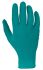 Ansell TouchNTuff Green Nitrile Disposable Gloves size 6.5, Small x 100 Powder-Free