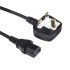 RS PRO IEC C13 Socket to BS 1363 UK Plug Plug Power Cord, 3m
