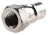 Parker Stainless Steel Male Hydraulic Quick Connect Coupling, G 1/4 Female