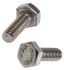 RS PRO Plain Stainless Steel Hex, Hex Bolt, M4 x 12mm