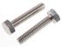 RS PRO Plain Stainless Steel Hex, Hex Bolt, M4 x 20mm