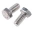 RS PRO Plain Stainless Steel Hex, Hex Bolt, M5 x 10mm