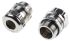 ABB Cable Gland, M25 Max. Cable Dia. 11mm, Nickel Plated Brass, Metallic, 6mm Min. Cable Dia., IP68, Without Locknut