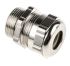 ABB Cable Gland, M25 Max. Cable Dia. 14mm, Nickel Plated Brass, Metallic, 10mm Min. Cable Dia., IP68, Without Locknut