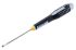 Bahco Slotted Screwdriver, 3.5 x 0.6 mm Tip, 75 mm Blade, 197 mm Overall