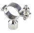 RS PRO Stainless Steel Silver Hinged Pipe Clamp, 1 1/2in