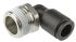 Legris LF3000 Series Elbow Threaded Adaptor, R 3/8 Male to Push In 8 mm, Threaded-to-Tube Connection Style