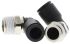 Legris LF3000 Series Elbow Threaded Adaptor, R 3/8 Male to Push In 10 mm, Threaded-to-Tube Connection Style