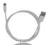 RS PRO USB 2.0 Lightning Cable, Male USB A to Male Lightning  Cable, 1m