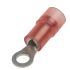 RS PRO Insulated Ring Terminal, M3 (#4) Stud Size, 0.5mm² to 1.5mm² Wire Size, Red