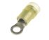 RS PRO Insulated Ring Terminal, M4 (#8) Stud Size, 4mm² to 6mm² Wire Size, Yellow