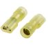 RS PRO Yellow Insulated Female Spade Connector, Receptacle, 6.35 x 0.8mm Tab Size, 4mm² to 6mm²