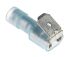 RS PRO Blue Insulated Female Spade Connector, Piggyback Terminal, 6.35 x 0.8mm Tab Size, 1.5mm² to 2.5mm²