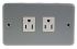 MK Electric 2 Gang Plug Socket, 15A, NEMA 5-15R, Indoor Use