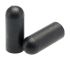 Alpha Wire Heat Shrinkable Cap Black, Semi-Rigid Polyolefin, 10.2mm