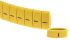 HellermannTyton HO85 Slide On Cable Markers, Black on Yellow, Pre-printed "-", 1.8 → 6.3mm Cable