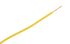 Staubli Yellow 0.25 mm² Hook Up Wire, 23 AWG, 66/0.07 mm, 100m, PVC Insulation