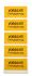 Idento Yellow PVC Safety Labels, VORSICHT! Fremdspannung-Text