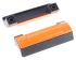 Tirador Elesa de Plástico Negro, naranja, 114mm x 33 mm x 19mm, fijaciones ocultas, distancia entre ejes 93.5mm