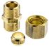 Legris Brass Pipe Fitting, Straight Compression Union, Female to Female 10mm