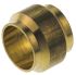 Legris Brass Pipe Fitting, Straight Compression Compression Olive, Female to Female 6mm