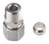 Legris Stainless Steel Pipe Fitting, Straight Hexagon Coupler, Male BSP 3/8in