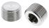 Legris Stainless Steel Pipe Fitting Hexagon Plug, Male R 1/2in