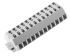 Wago 261 Reihenklemmenblock Zweifach Grau, 0.08 → 2.5mm², 500 V / 24A, Klemmanschluss