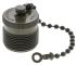 Amphenol Industrial 97 MIL-DTL-5015 Socket Dust Cap, Shell Size 24 IP66 Rated, with Olive Drab Cadmium Finish, Aluminium