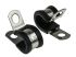 JCS 8mm Black, Stainless Steel P Clip