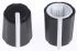 Sifam 11.5mm Black Potentiometer Knob for 6mm Shaft Splined, 3/03/TP110-006/237/224