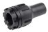 TE Connectivity CES Cable Gland With Locknut, Plastic, 12.7mm, IP68, Black