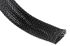 HellermannTyton Expandable Braided PET Black Cable Sleeve, 25mm Diameter, 10m Length, Helagaine HLB Series