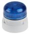 Klaxon 蓝色闪光氙警示灯, 白色外壳, Φ85mm底座, 表面安装, QBS-0056