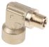 Legris Brass Pipe Fitting, 90° Threaded Elbow, Male R 1/8in to Female G 1/8in