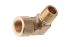 Legris Brass Pipe Fitting, 90° Threaded Elbow, Male R 3/8in to Female G 3/8in