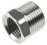 Legris Stainless Steel Pipe Fitting, Straight Hexagon Reducer, Male R 3/8in x Female G 1/4in