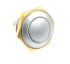ITW Switches 57 Single Pole Single Throw (SPST) Momentary Clear LED Miniature Push Button Switch, IP67, 16.1mm, Panel