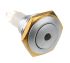 ITW Switches 57 Single Pole Single Throw (SPST) Momentary Green LED Miniature Push Button Switch, IP67, 16.1mm, Panel