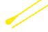 Essentra Cable Tie, Releasable, 273.1mm x 2.4 mm, Yellow Polypropylene, Pk-100