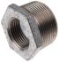 Georg Fischer Galvanised Malleable Iron Fitting, Straight Reducer Bush, Male BSPT 1-1/2in to Female BSPP 1in